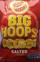 Mängden socker i Hoola Hoops Big Hoops (Salted)