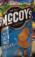Mängden socker i McCoys salt mal vinegar 6pk