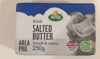 Mängden socker i British salted butter