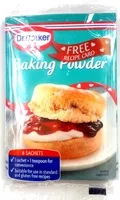 Mängden socker i Baking Powder 6 x