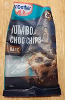 Mängden socker i Jumbo Choc Chips Dark