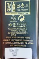 Mängden socker i Whisky Johnnie Walker 200th Black Label Edición Limitada