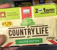 Mängden socker i Countrylife butter