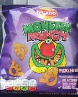 Mängden socker i Walkers Picked Onion Monster Munch 6pk