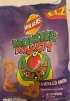 Mängden socker i Monster Munch pickled onion