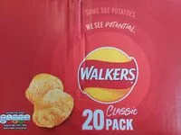 Mängden socker i Walkers Classic Variety Multipack Crisps 24 X 25G