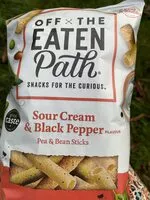 Mängden socker i Sour Cream & Black Pepper Flavour Pea & Bean Sticks