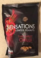 Mängden socker i Sensations Coated Peanuts