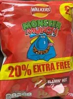 Mängden socker i Monster munch SPICEY