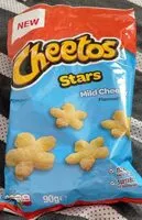 Mängden socker i Cheetos stars mild cheese flavour