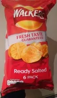 Mängden socker i Ready Salted Crisps