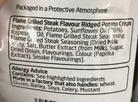 Mängden socker i Max Flame Grilled Steak Crisps