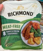 Mängden socker i meat free sage & onion sausages