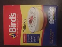 Mängden socker i Birds trifle kits