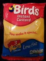 Mängden socker i Birds Instant Custard