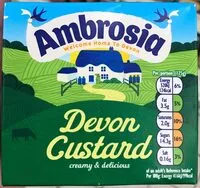 Mängden socker i Devon Custard