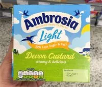Mängden socker i Devon Custard