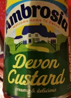 Mängden socker i Devon Custard