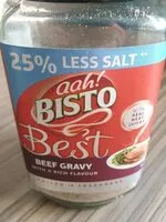 Mängden socker i Bisto best 25% less salt