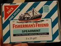 Mängden socker i Fishermans Friend Spearmint