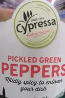 Mängden socker i Picked green peppers