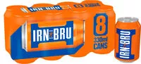 Mängden socker i IRN-BRU 8 x Cans