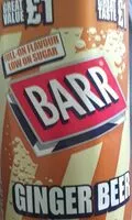 Mängden socker i Barr Ginger Beer