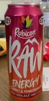Mängden socker i Rubicon Raw Energy