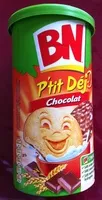 Mängden socker i P'tit Déj - Biscuits nappés de chocolat au lait