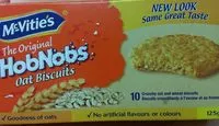 Mängden socker i Hobnobs