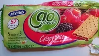 Mängden socker i Go Ahead Crispy Slices Forest Fruit Flavoured