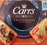 Mängden socker i Crispbread mixed grain