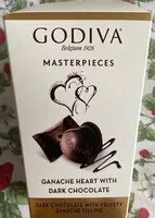 Mängden socker i Ganache heart with dark chocolate