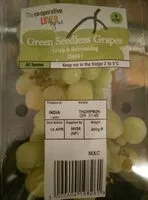 Mängden socker i Green seedless grapes