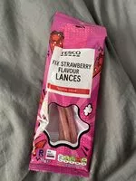 Mängden socker i Tesco Strawberry Flavour Lances 75G Pe