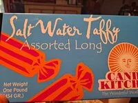 Mängden socker i salt water taffy assorted long