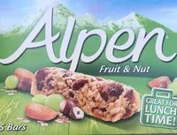 Mängden socker i Bars Fruit & Nut Multipack 5 x