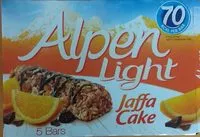 Mängden socker i Alpen Light Jaffa Cake bars
