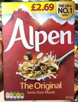 Mängden socker i The Original Swiss Style Muesli