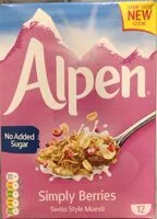 Mängden socker i Simply Berries - Swiss style Muesli
