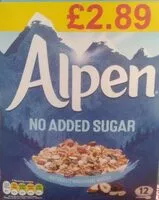 Mängden socker i Alpen No added sugar