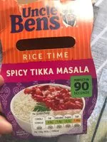Mängden socker i Uncle Bens Rice Time Spicy Tikka Masala