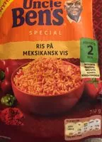 Mängden socker i Uncle ben's special mexicain