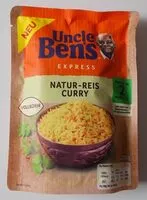 Mängden socker i Uncle Bens Express Natur-Reis Curry