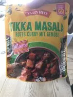 Mängden socker i Tikka Masala Rotes Curry mit Gemüse