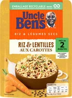 Mängden socker i Riz et lentilles aux carottes