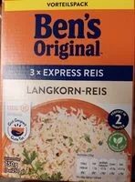 Mängden socker i Ben's Volkornreis