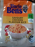 Mängden socker i Uncle Bens Express Savoury Chicken Rice