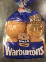 Mängden socker i Bread rolls warburtons