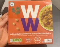 Mängden socker i Indian style cauliflower curry & basmati rice